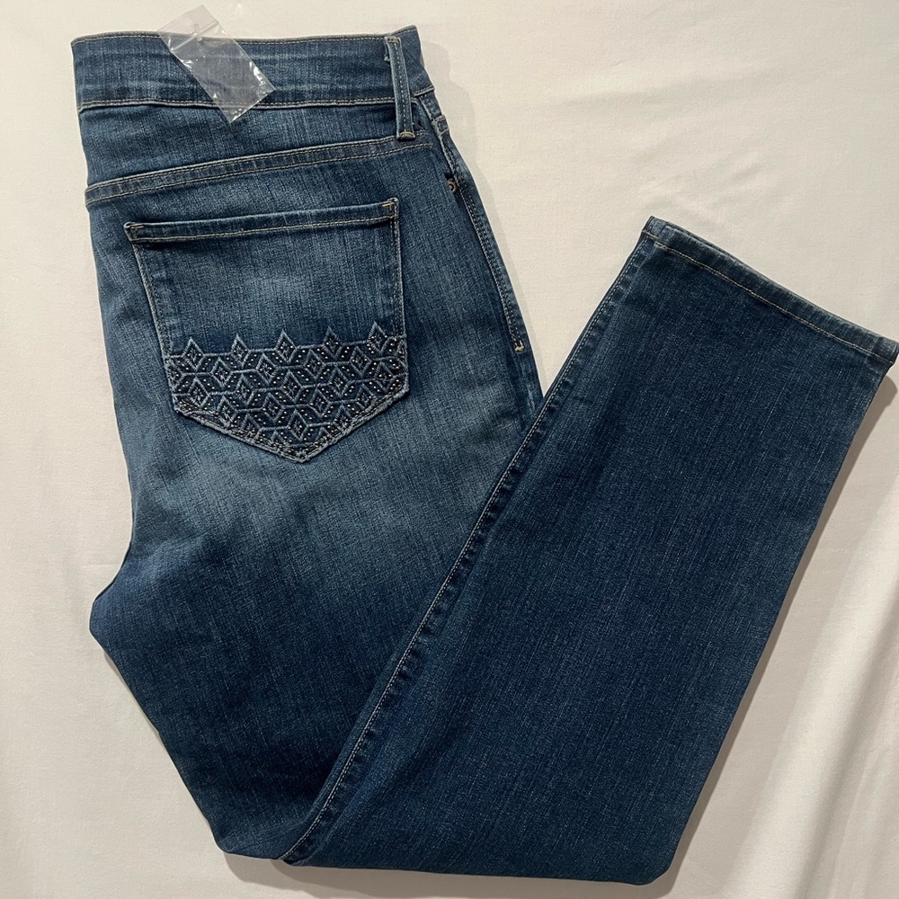 NYDJ Sheri Slim Lift Tuck Dark Wash Jeans NWT Size 14W